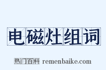 电磁灶组词是什么意思的图片